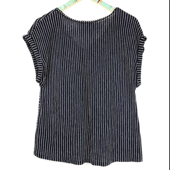 W5 Front Knot Short Sleeve Blouse XL - Picture 5 of 8